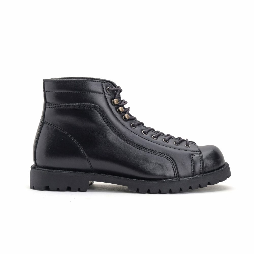 Ares Black | Lace-to-Toe Roofer Monkey Boots