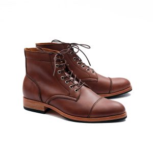 Andy Classic Brown | Cap Toe Boots