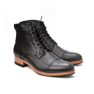 Jared Classic Black | Derby Cap Toe Boots