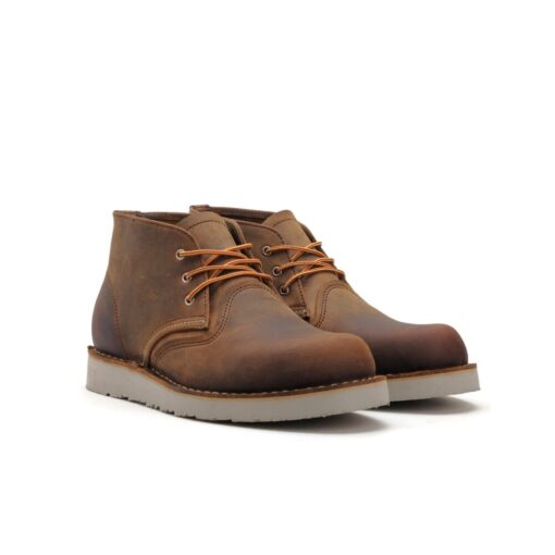 Steve Aztec Tan – Crazy Horse Leather Rugged Chukka Boot – Koku